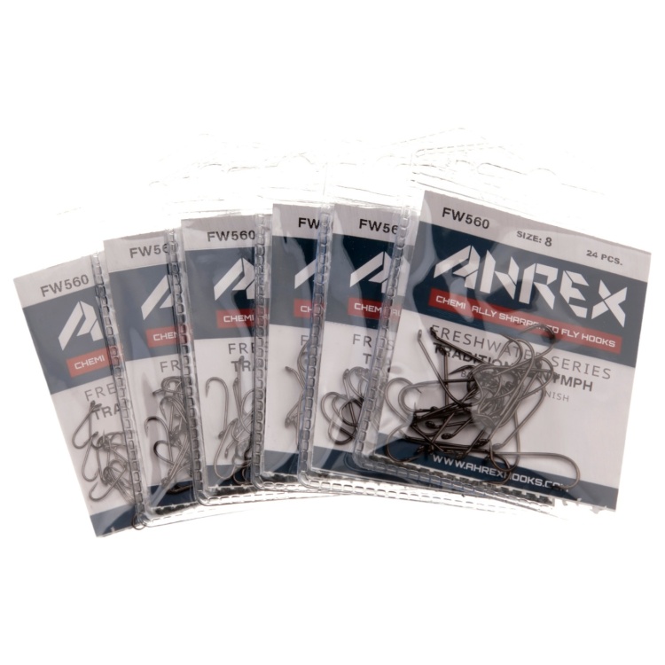 Ahrex Fw560 Nymph Traditional Barbed #18 Trout Fly Tying Hooks